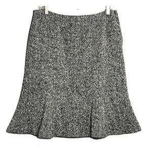 Vtg Y2K Gap Wool Tweed Skirt Size 6 Academia Minimalist Classic‎ Career Preppy